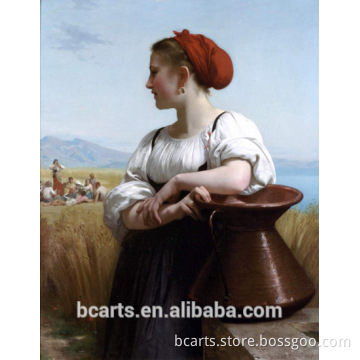 Beautiful girl famous painting by WilliamAdolphe Bouguereau